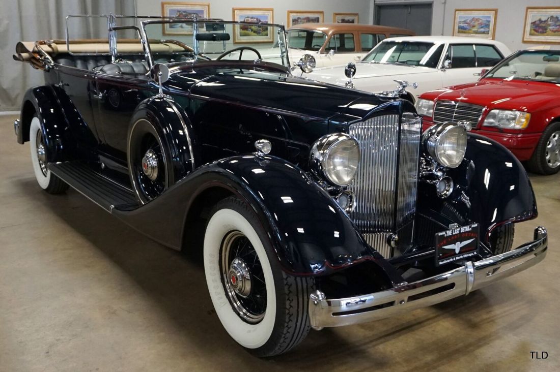 1934 Packard Super Eight Phaeton, Dark Blue with 0 available now! 1934 Packard Super Eight Phaeton Convertible