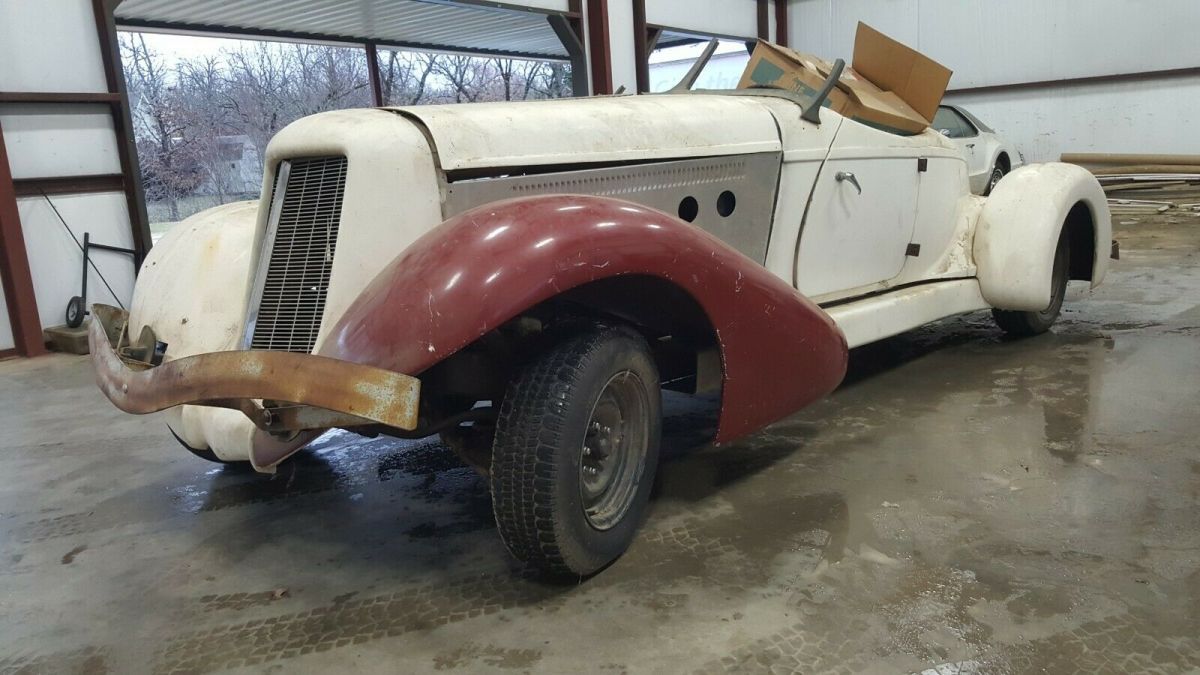 1935 AUBURN Boattail Speedster Replica Unfinished MUST SELL! 1935 Cord 851 Boattail Speedster replica