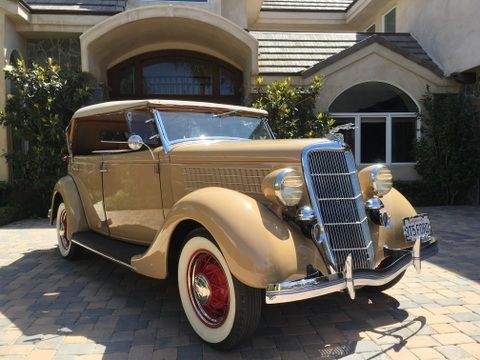1935 Ford 4 Door Deluxe Phaeton BODY OFF RESTORATION. ALL STEEL 1935 Ford Phaeton