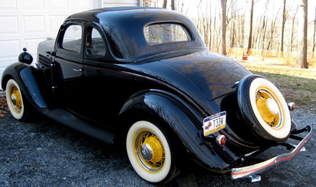 1935 Ford 5 Window Coupe,Flathead V-8 Supercharged,36KOrig,Miles,Frame-Off Resto 1935 Ford 5 Window Coupe 5 Window V-8 Supercharged Coupe