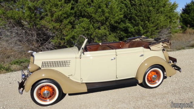 1935 Ford DeLuxe Model 48 Convertible Sedan - Texas Antique - Older Restoration 1935 Ford Other DeLuxe