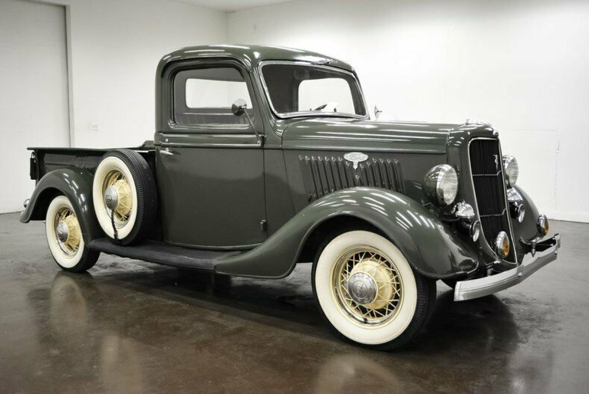 1935 Ford Pickup 77493 Miles Green Pickup Truck Flathead V8 3 Speed Manual 1935 Ford Other Pickups