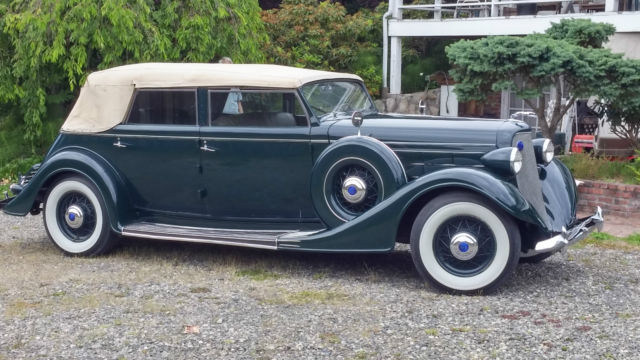 1935 Lincoln Lebaron conv sedan with roll up division window - photo 13