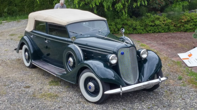 1935 Lincoln Lebaron conv sedan with roll up division window - photo 4