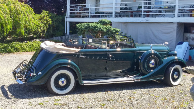 1935 Lincoln Lebaron conv sedan with roll up division window - photo 6