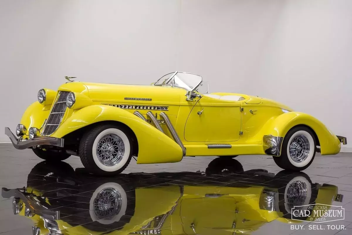 1936 Auburn 852, Yellow with 5187 Miles available now! 1936 Auburn 852 Boattail By Speedster Motorcar
