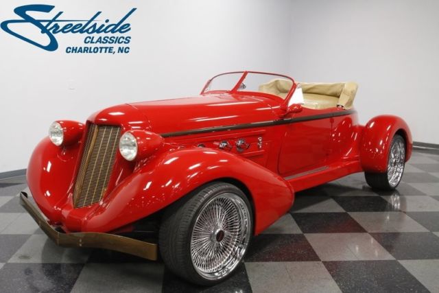 1936 Auburn Boattail 5407 Miles Viper Red Convertible 351 Windsor V8 3 Speed Au 1936 Cord Boattail --