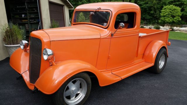 1936 Chevrolet pickup, Street Rod, "Hot" Met. Tangerine. NEW LOW RESERVE, WOW !! 1936 Chevrolet Pickup Street Rod Other Pickups Custom