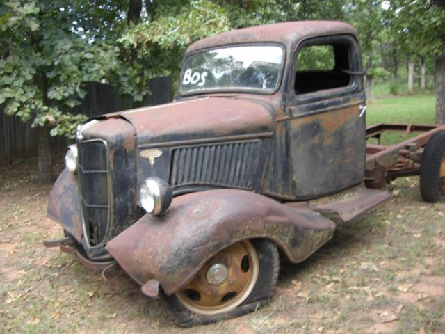 1936 Ford 1 1/2 Ton Truck and 1934 ? Pickup Bed 1936 Ford Model A Flatbed
