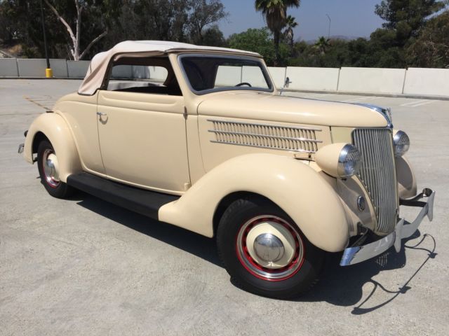 1936 Ford Convertible,53 Mercury Flathead V8, rust free Southern California Car 1936 Ford Convertible