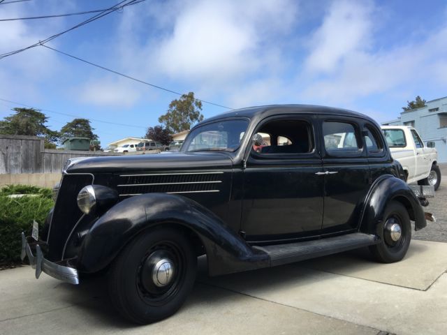 1936 Ford Fordor sedan model 68 early V8 club flathead old paint scta barn find 1936 Ford Fordor model 68 Standard