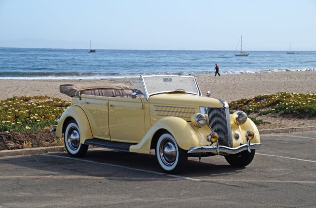 1936 Ford Phaeton V8 - Gorgeous, Restored, Tacoma Cream Phaeton 1936 Ford Phaeton Four Door Convertible