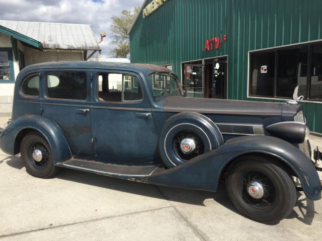 1936 PACKARD 8 Cyldr1401SEDAN 44K ORIG Miles & PAINT! 2 OWNER Rare SURVIVOR FL 1936 Packard Model 1401 cloth
