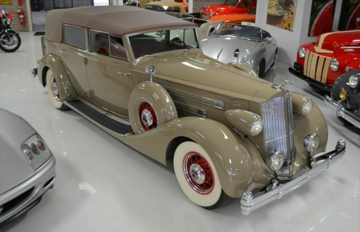 1936 Packard Twelve Model 1408 Convertible Sedan 78750 Miles Manual 1936 Packard Twelve Model 1408 Convertible Sedan