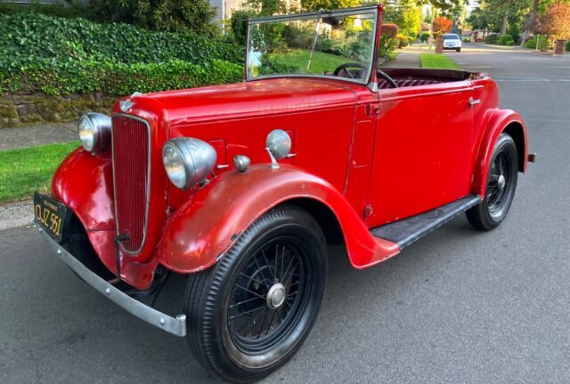 1937 AUSTIN RUBY CONVERTIBLE HEALEY MG FIAT JAGUAR ROVER RUNS AND DRIVES 1937 Austin