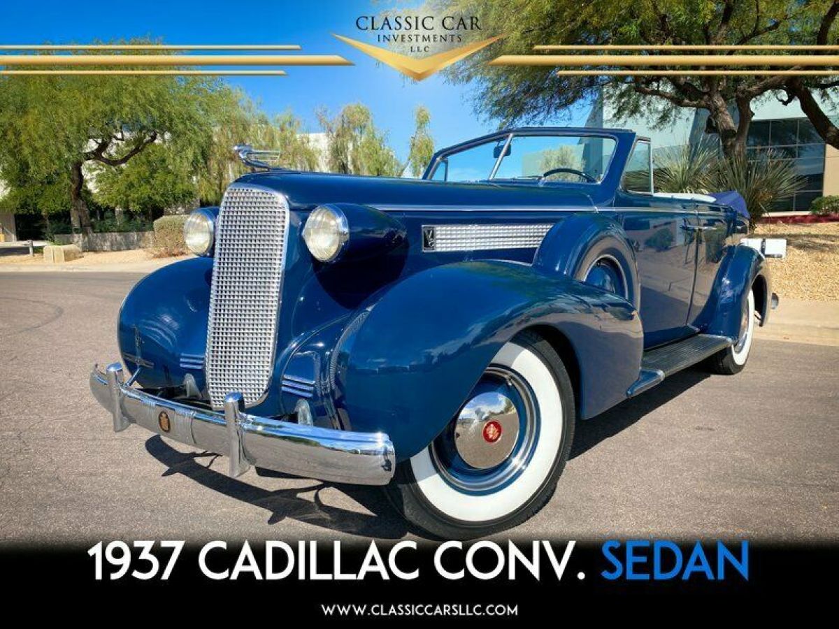 1937 Cadillac Series 60 Convertible Sedan Coachwork By Fisher - Must See! 1937 Cadillac Series 60 Convertible Sedan
