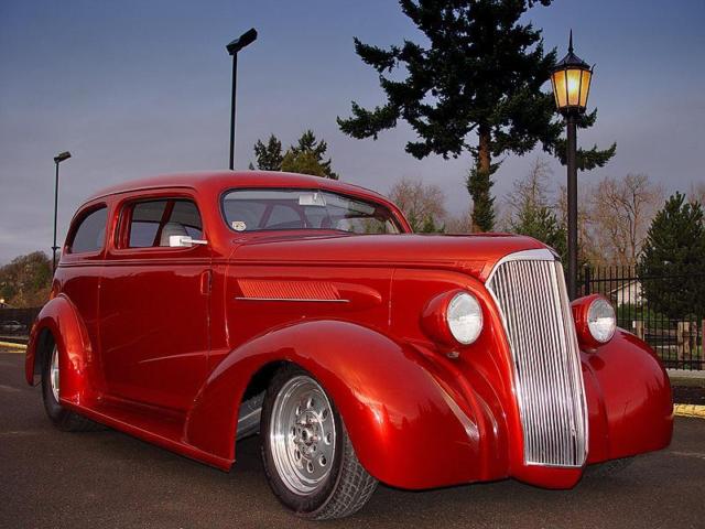 1937 Chevrolet 2 Door Sedan Pro Street All Steel Freshly Restored Hot Rod. 1937 Chevrolet 2 Door Sedan Deluxe