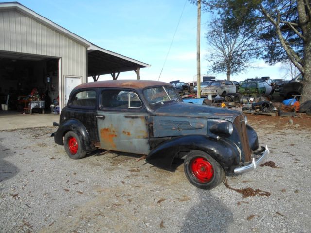1937 CHEVY MASTER DELUXE 2 DOOR SEDAN STREET RAT HOT ROD PROJECT CHEVROLET 37 1937 Chevrolet MASTER DELUXE NONE
