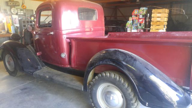 1937 Dodge 1/2 ton Pickup. Burgandy/Black older restoration. 1937 Dodge Other Pickups standard