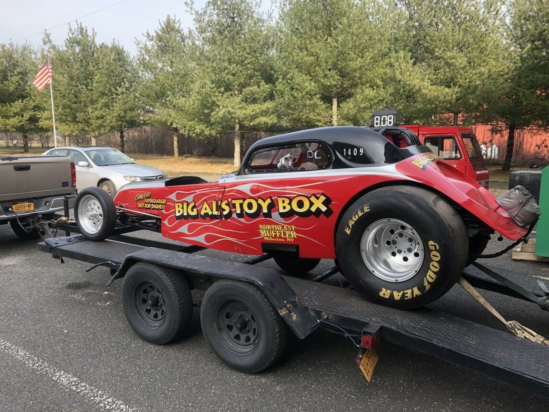 1937 Fiat Topolino Drag Car Hot Rod Rat Rod Look Red 1937 Fiat Topolino Hot Rod Rat Rod Drag car Altered Roller No Motor