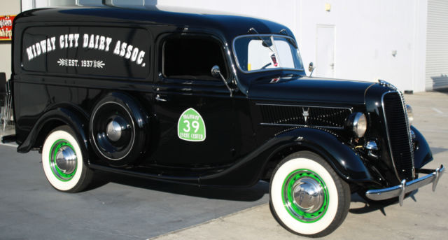1937 FORD PANEL TRUCK FLATHEAD FRESH ON FRAME RESTORATION 12 VOLT RUNS & DRIVES 1937 Ford Other PANEL TRUCK