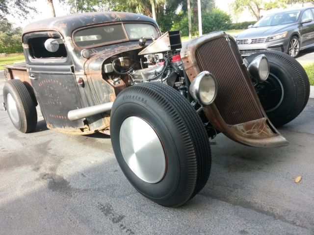 1937 FORD Rat Rod Truck custom built on 1952 F2 Ford 3/4 ton chassis ratrod 1937 Ford F-100