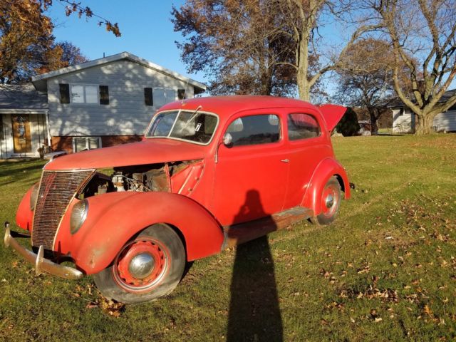 1937 Ford Slantback 2 Door Flathead Barn Find 1937 Ford Slantback