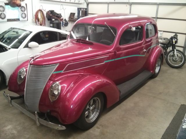 1937 Ford Tudor Slantback Custom Hotrod Complete Restoration Vintage All Steel 1937 Ford Tudor