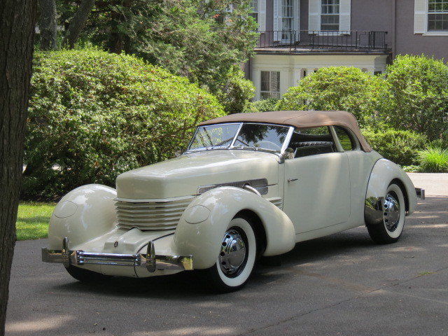 1937 Ivory Supercharged Convertible Rare 812SC Collector Original 1937 Cord 812SC Phaeton