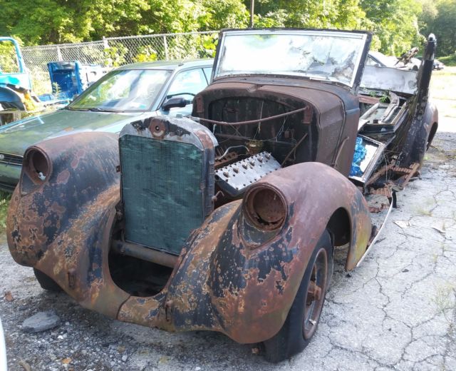 1937 Lincoln Semi-collapsible Cabriolet Brunn
