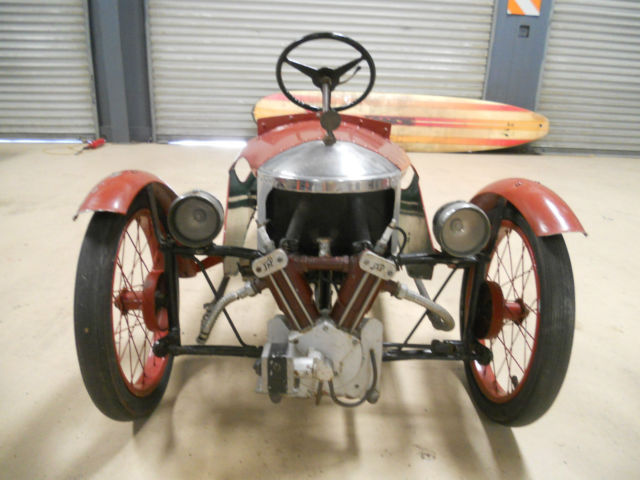 1937 MORGAN 3 ANTIQUE PEDAL CAR, ALL METAL, EXTEMELY RARE AND OLD 1937 Other Makes 1937 MORGAN THREE WHEELER