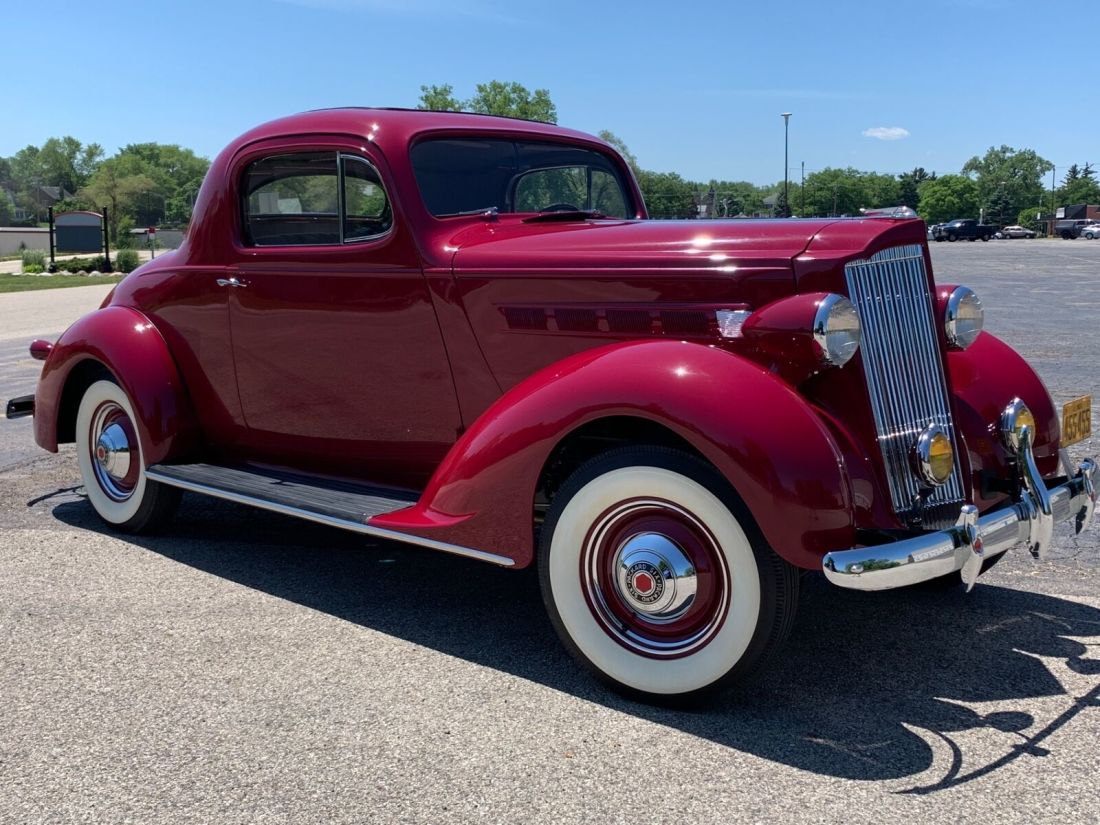 1937 Packard 112, Burgundy/Maroon with 4,902 Miles available now! 1937 Packard 112 Great Driving Classic