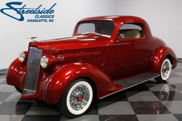 1937 Packard 115 Business Coupe Restomod 511 Miles Cardinal Red Hardtop 350 V8 C 1937 Packard 115 Business Coupe Restomod