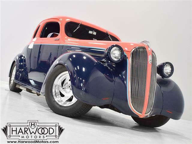 1937 Plymouth Business Coupe 6234 Miles Salmon over Navy Blue 392 cubic inch H 1937 Plymouth Business Coupe --