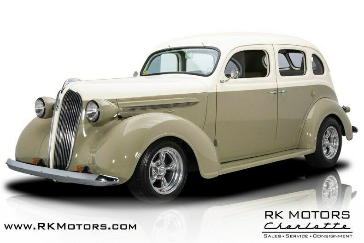 1937 Plymouth Custom Ivory Sedan 360 V8 3 Speed Automatic 1937 Plymouth Custom