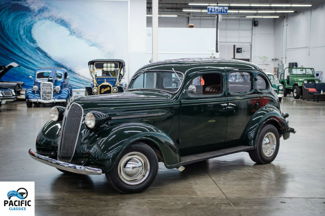1937 Sedan Used Automatic Green 1937 Plymouth Sedan