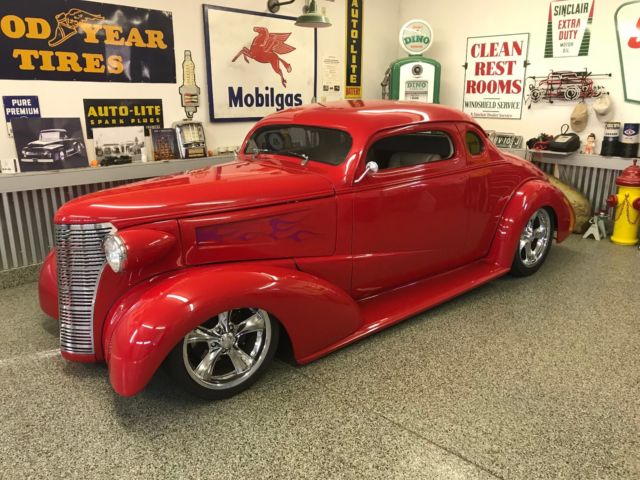 1938 Chevy Street Rod Coupe, Steel Body, V-8, Air Ride, Show Quality 1938 Chevrolet Streetrod 5 Window Coupe