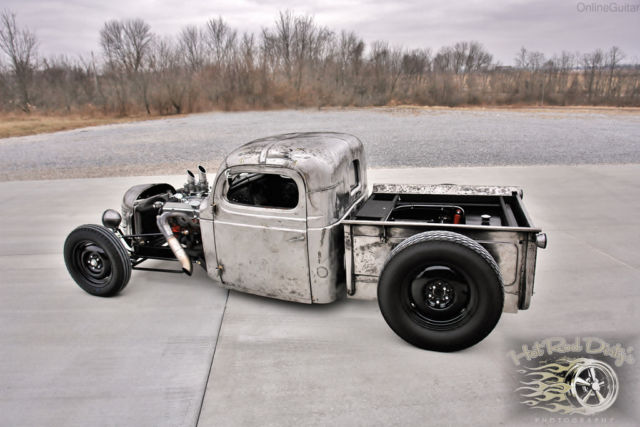 1938 Ford Model A Hot Rod Bare Metal Street Rat Rod Chopped - photo 7