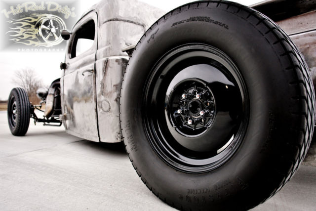 1938 Ford Model A Hot Rod Bare Metal Street Rat Rod Chopped - photo 12