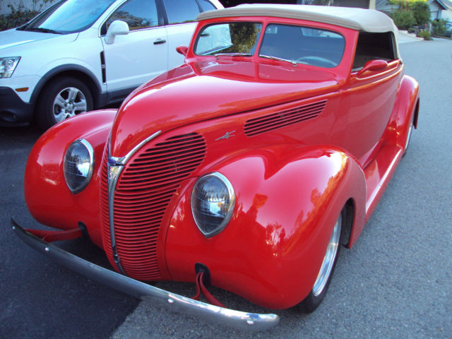 1938 Ford Custom Roadster Corvette Red Big Block Chevy 1937 1940 1932 1934 1938 Ford DeLuxe
