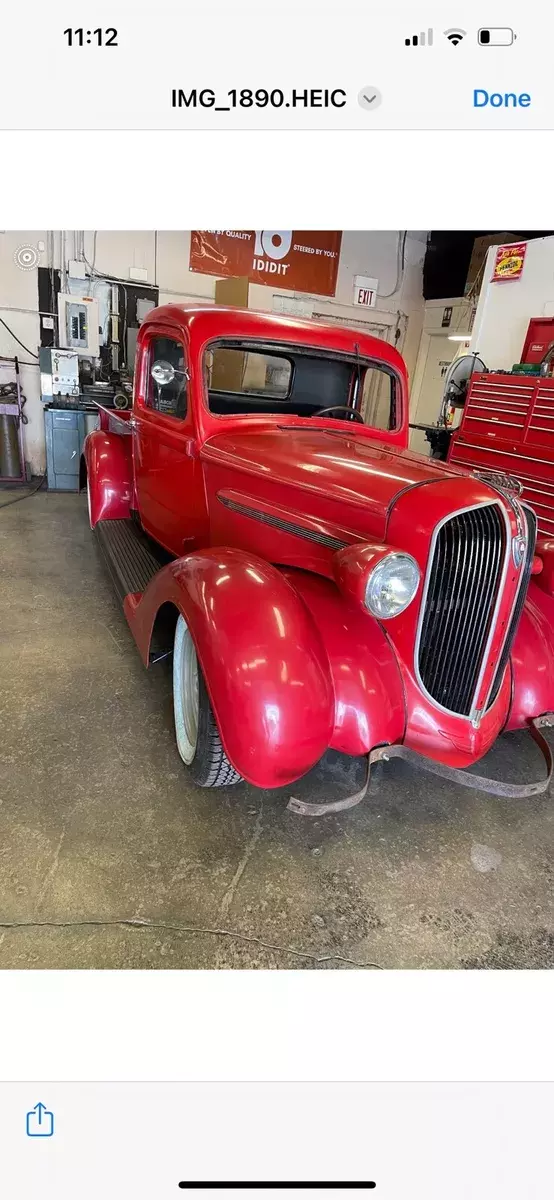 1938 Plymouth Pickup Pickup Red 1938 Plymouth Pickup