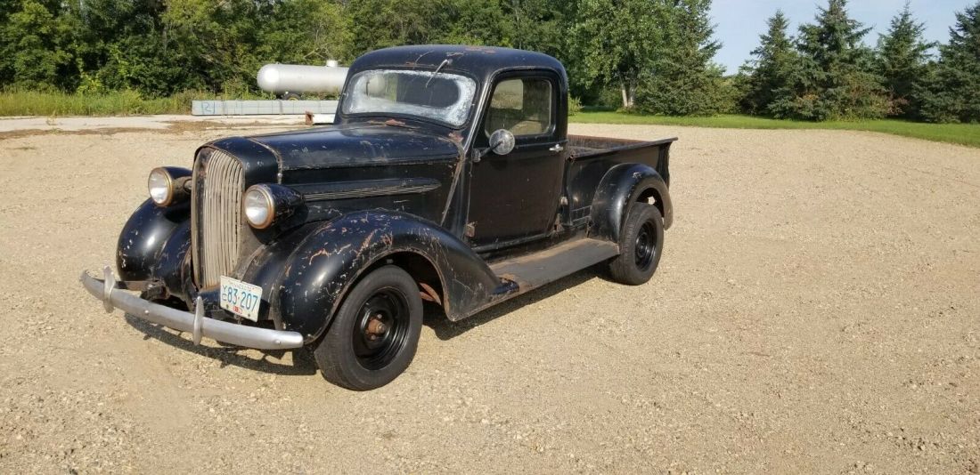 1938 plymouth pt-57 pickup half ton barn find 1937 1936 1934 hemi 440 pt50 383 1938 Plymouth PT-57