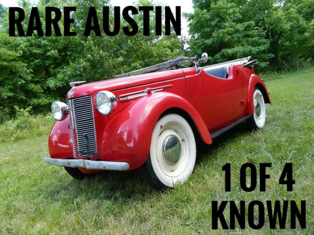 1939 Austin 8 Tourer 4 Passenger Convertible LHD US Spec Clear NJ Title 1939 Austin Austin 8 Tourer Four Convertible Austin Tourer 8