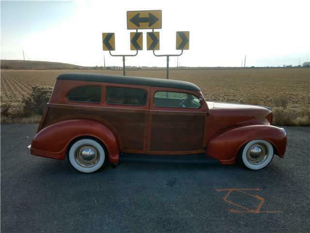 1939 Ford Custom Woodie Tribute 350 V8 Manual Wagon Orange/Wood 1939 Ford Custom Woodie Tribute --