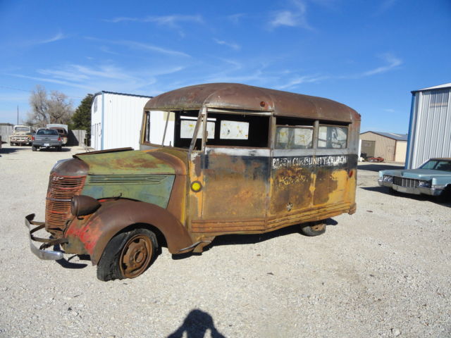 1939 IHC International SCHOOL SHORT BUS PROJECT RAT ROD Wayne Body 1938 1937 1939 International Harvester Other Wayne
