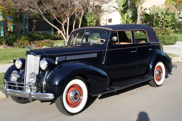 1939 PACKARD CONVERTIBLE SEDAN NAVY BLUE 8 cyl 3 Spd Immaculate Drives Perfect 1939 Packard