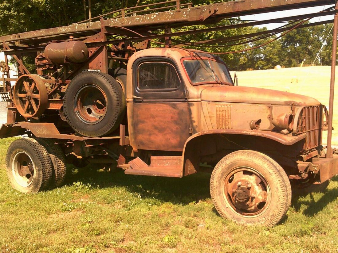 1940-45 Chevy G506 4X4 Military truck w/ Bucyrus Erie Well Drill 1942 Chevrolet Other Pickups