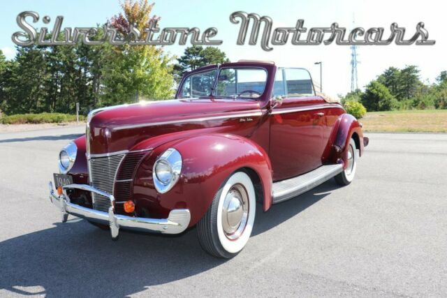 1940 Burgundy Convertible Original Flathead 8 Restored Great Driver 1940 Ford Deluxe