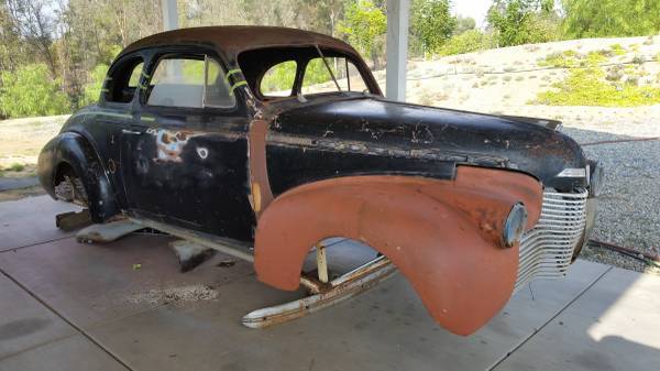 1940 Chevrolet Rust Free 2 door Coupe Solid Body Frame and Parts & Montana Title 1940 Chevrolet 2 Door Coupe