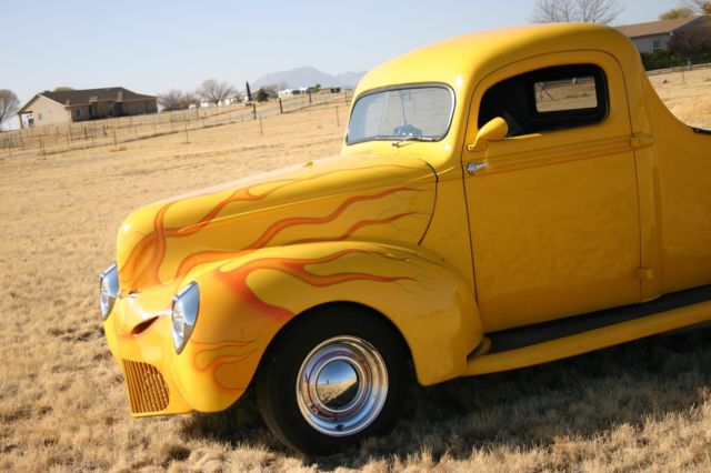 1940 Ford Custom Pickup Hotrod chopped, painted, and pinstriped 1940 Ford Pickup